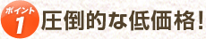 ポイント1　圧倒的な低価格